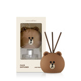 LINE FRIENDS Face Reed Diffuser / 50ml / BROWN [Pure Cotton]
