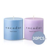 Aroma Pillar Candle / Small / 8 Fragrances / 30 PCS